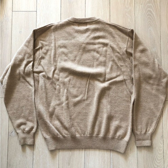 Vintage Viyella Merino Wool V Neck Sweater in Beige Men’s Size M - Picture 3 of 9